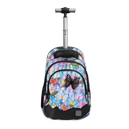 Ученическа раница на колела Xscape Butterfly