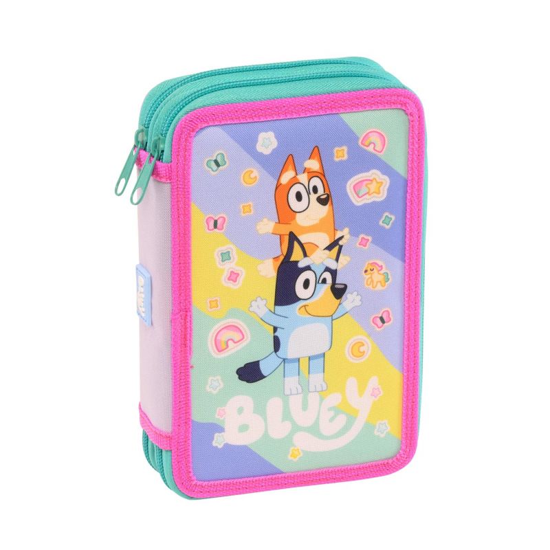 Ученически несесер със съдържание Bluey Stickers Rain