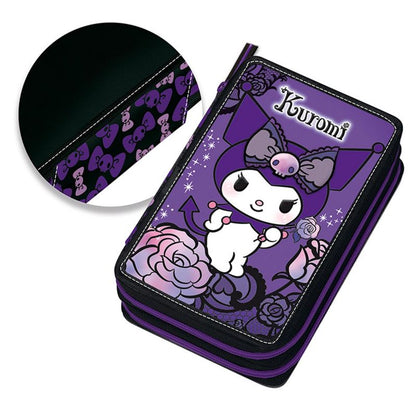 Ученически несесер със съдържание Kuromi Purple Laces