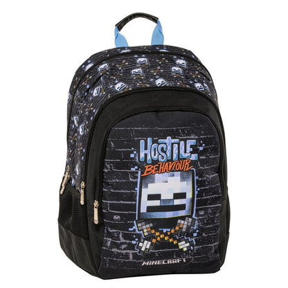 Ученическа раница Minecraft Wall (Включва и несесер)
