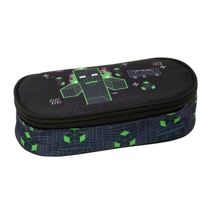 Овален ученически несесер Minecraft Matrix