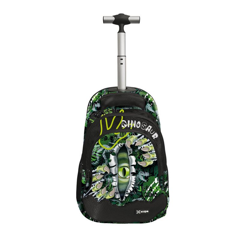 Ученическа раница на колела Xscape Dino