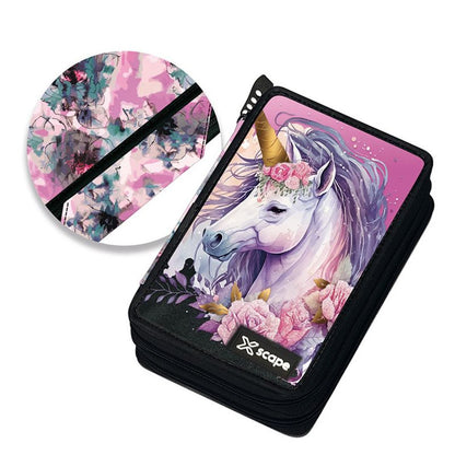 Ученически несесер със съдържание Xscape Unicorn