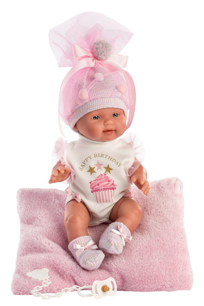 Кукла Llorens Bebita Cojin Happy Birthday 26 см