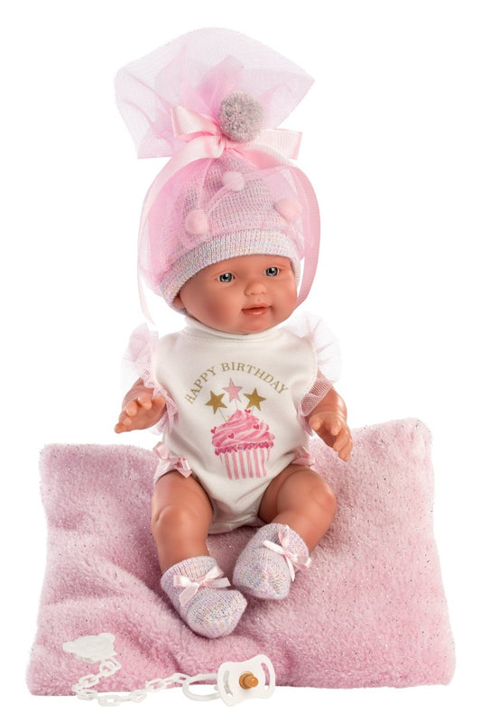 Кукла Llorens Bebita Cojin Happy Birthday 26 см