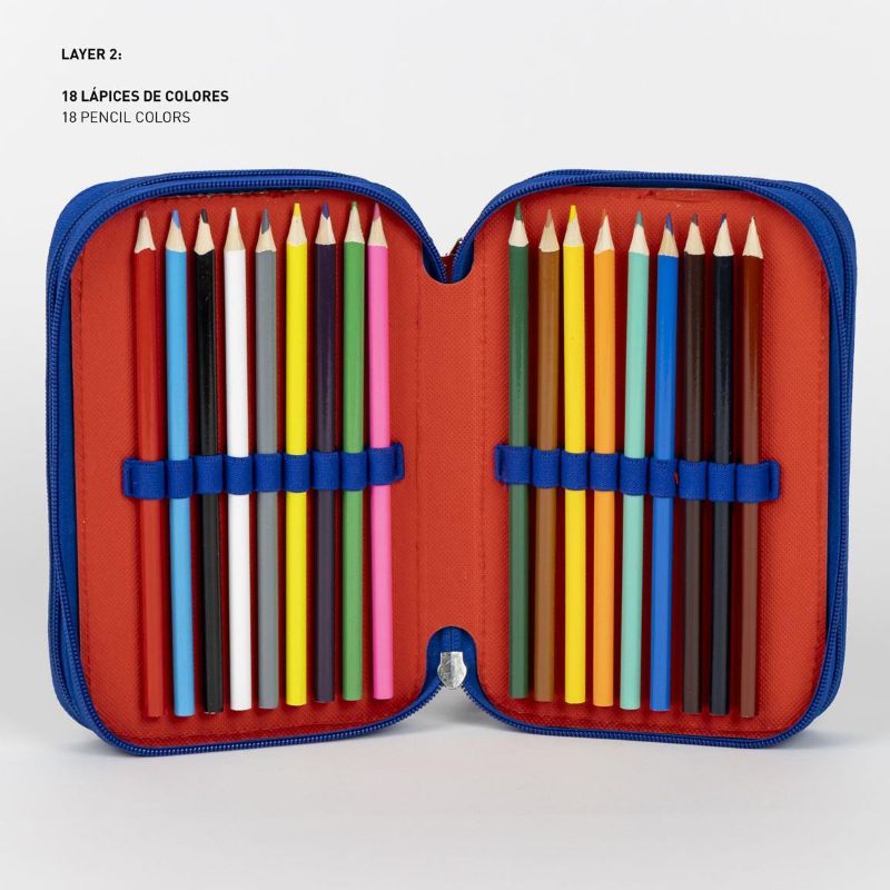 Ученически несесер с три отделения и съдържание Avengers