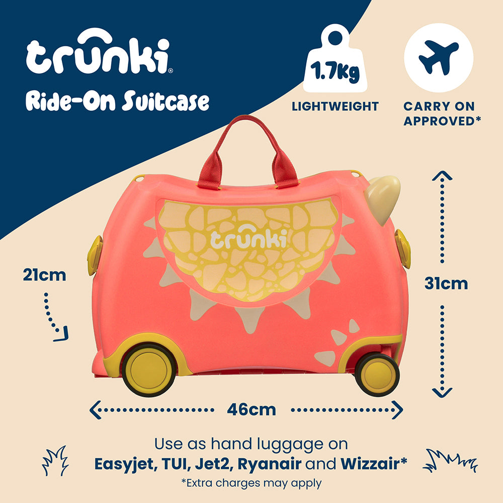 Детски куфар Trunki Dylan the Dragon Red