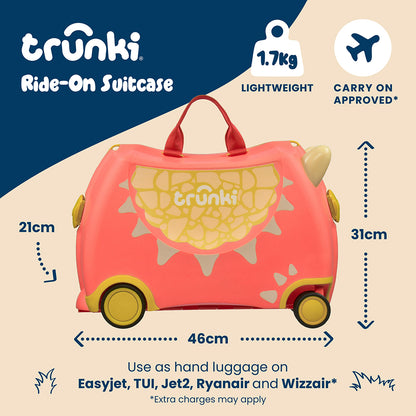 Детски куфар Trunki Dylan the Dragon Red