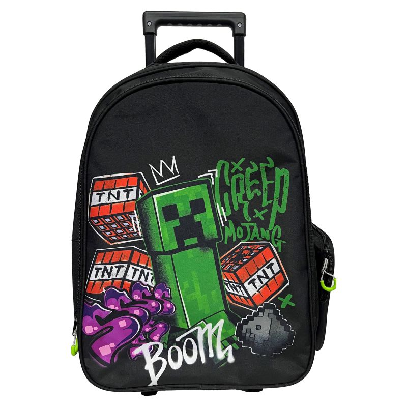 Ученическа раница на колела MINECRAFT METRO ART
