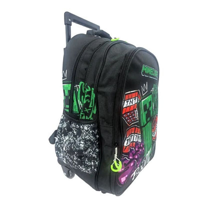 Ученическа раница на колела MINECRAFT METRO ART