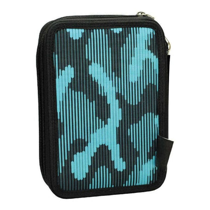 Ученически несесер със съдържание и две отделения No Fear Fluo Lion