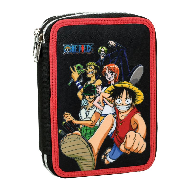 Ученически несесер с две отделения и съдържание One Piece