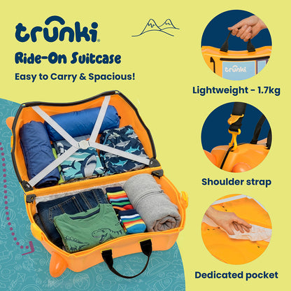 Детски куфар Trunki Doug the Digger Yellow