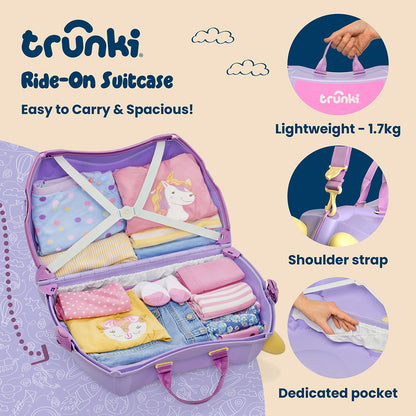 Детски куфар Trunki Cassie the Cat Lilac