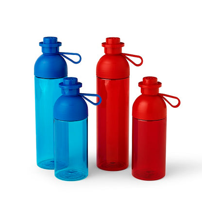 LEGO прозрачна бутилка за пиене 0.74 L - синя