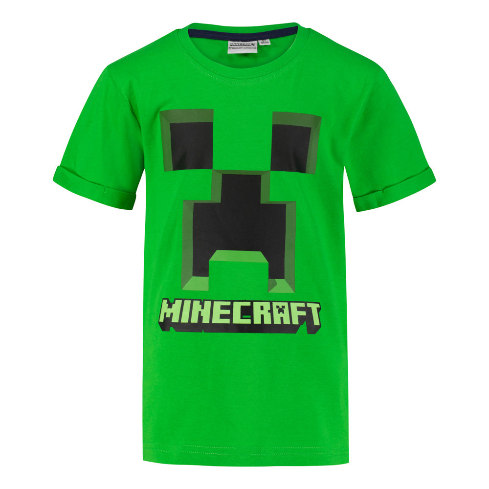 Тениска Minecraft Creeper зелена, размер 116