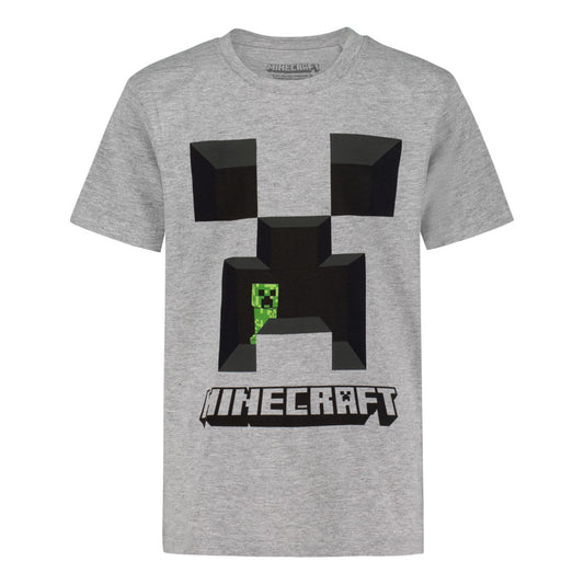 Тениска Minecraft Creeper Gray, размер 128