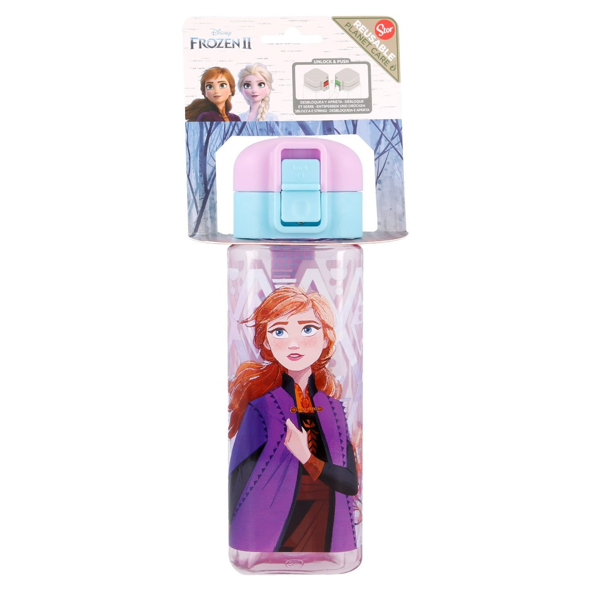 Квадратна бутилка Frozen, 500 мл