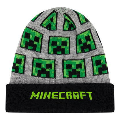 Зимна шапка MINECRAFT Creeper, сива, размер 54
