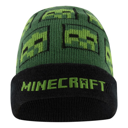 Зимна шапка MINECRAFT Creeper, зелена, размер 52