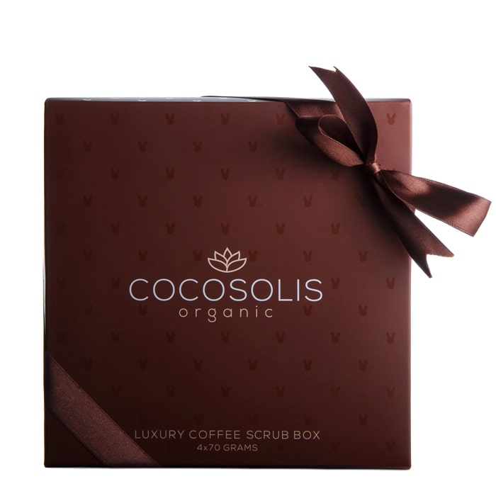 Cocosolis Organic Луксозна кутия с 4 натурални био скраба