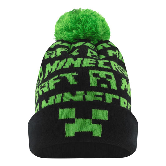 Зимна шапка Minecraft Black с помпон, размер 54