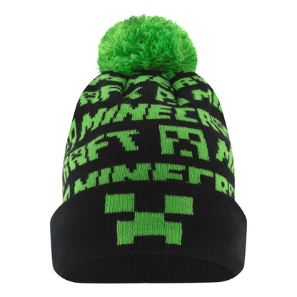 Зимна шапка Minecraft Black с помпон, размер 52