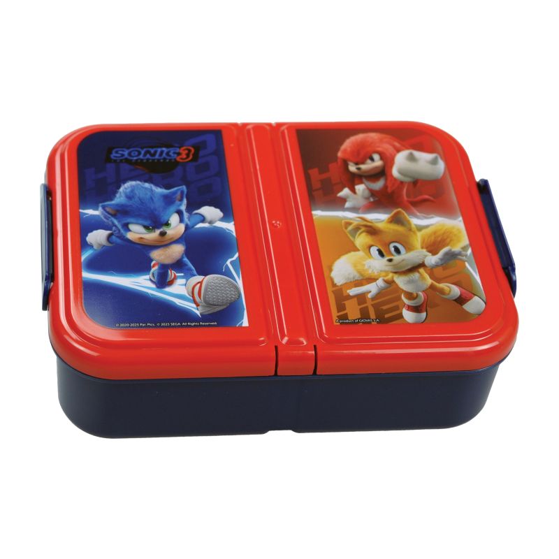 Кутия за храна Sonic 3 The Hedgehog с три отделения