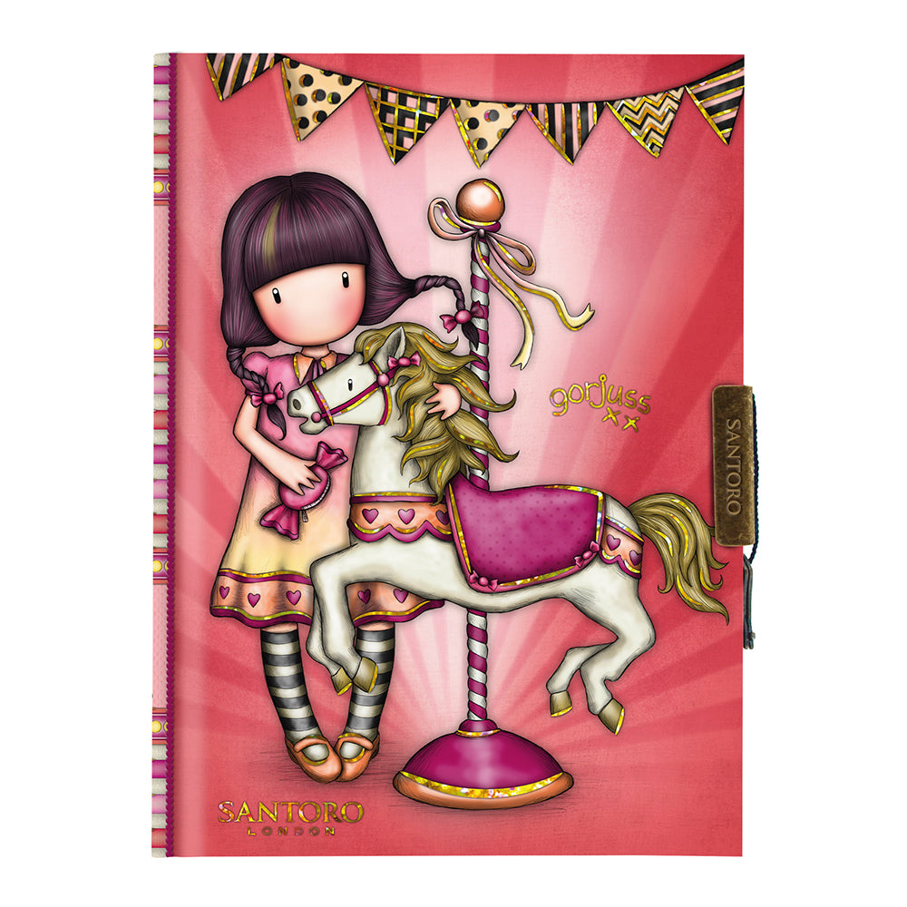 Заключващ се бележник Santoro Gorjuss Carousel
