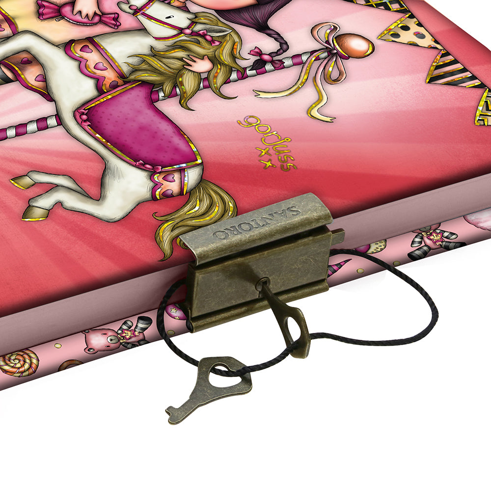 Заключващ се бележник Santoro Gorjuss Carousel