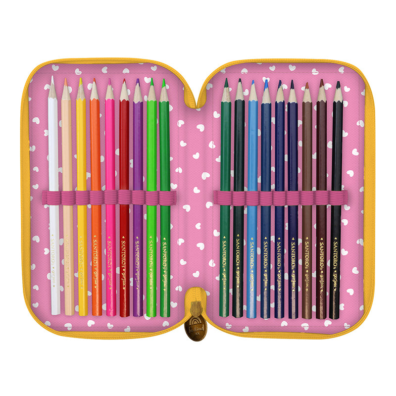 Пълен несесер с 3 отделения Santoro Gorjuss Be Kind To Each Other