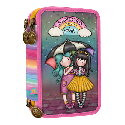 Пълен несесер с 3 отделения Santoro Gorjuss Be Kind To Each Other