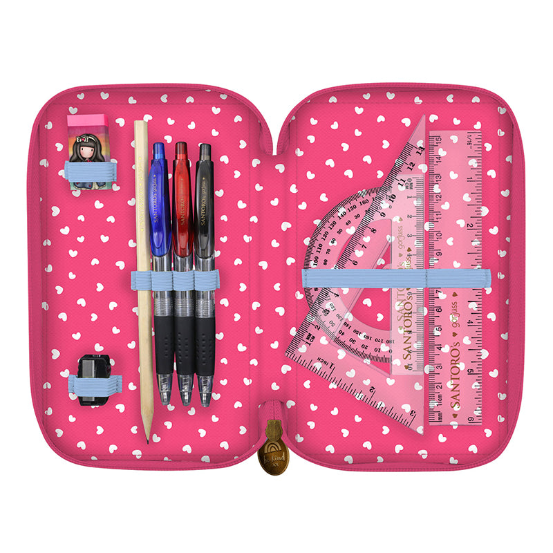 Пълен несесер с 3 отделения Santoro Gorjuss Be Kind To Yourself