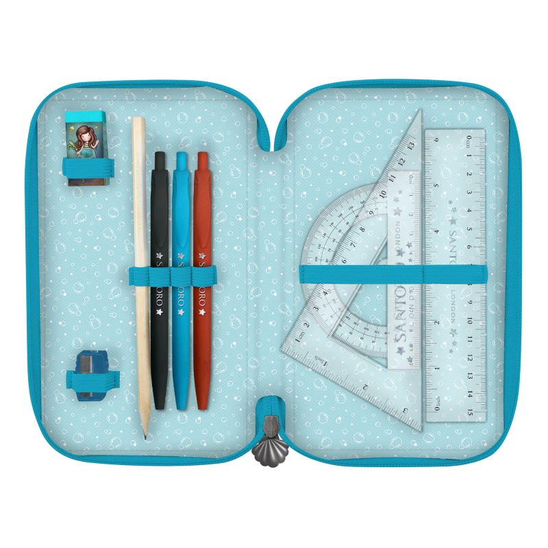 Троен несесер със съдържание Santoro Gorjuss Making Waves - Deep Secrets