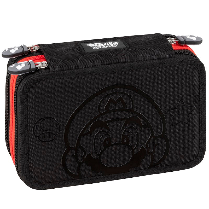 Ученически несесер Super Mario със съдържание черен