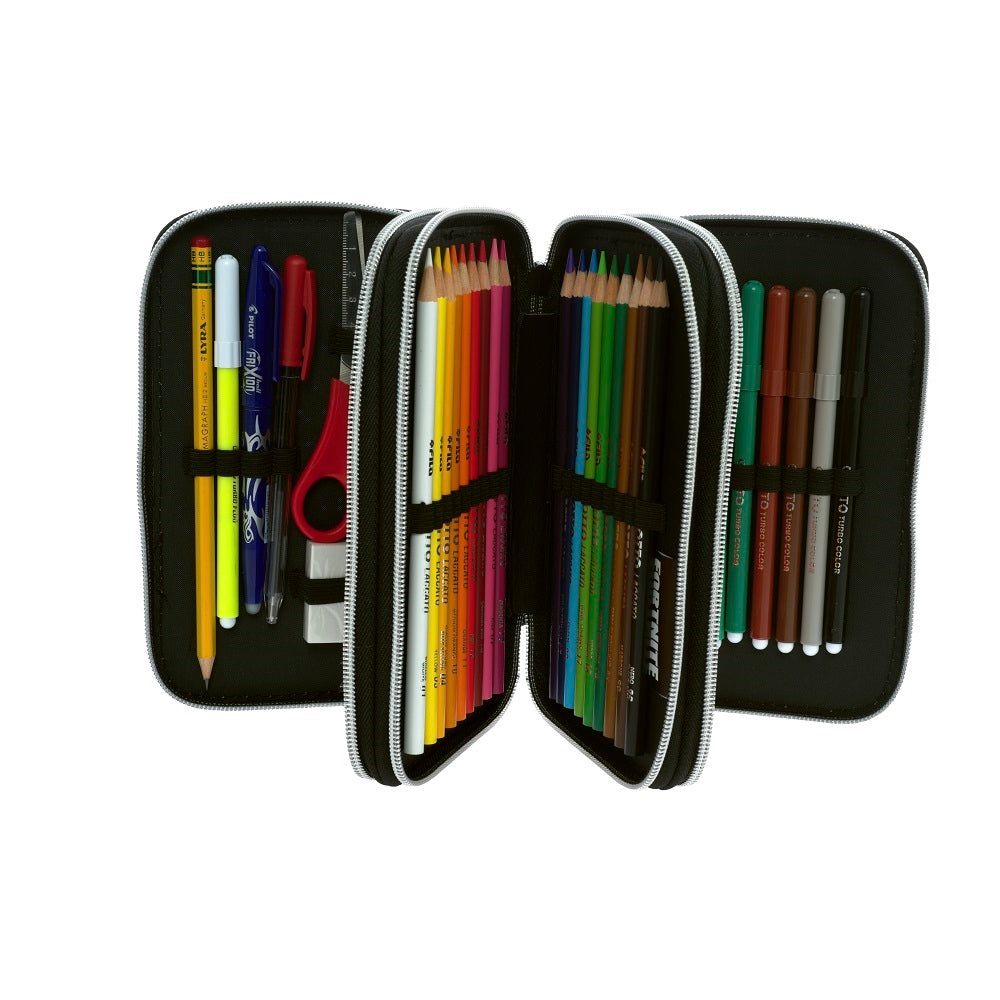 Ученически троен несесер Fortnite Lamas camouflage