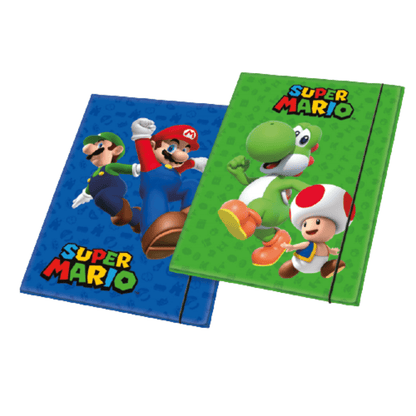 Папка с ластици Super Mario 2 бр. различни видове