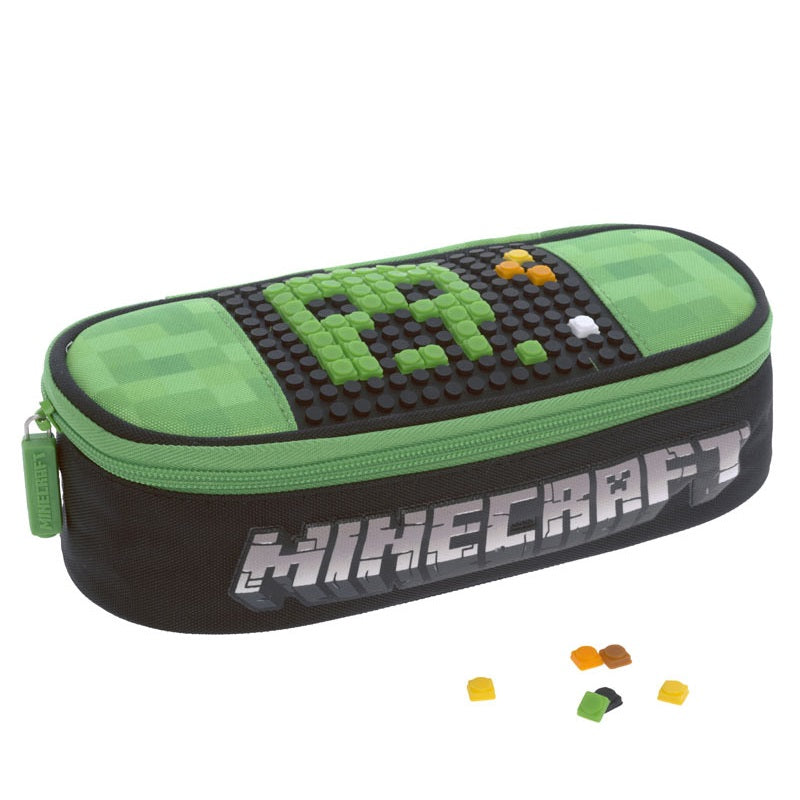 Ученически несесер овален Minecraft pixel 2021