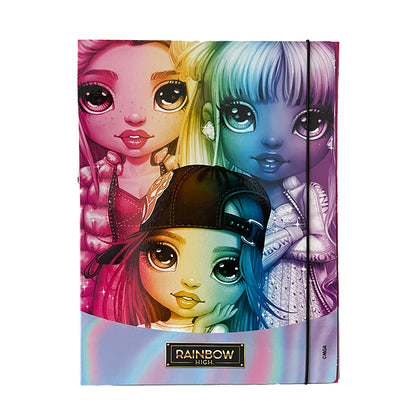 Папка с ластик Rainbow high