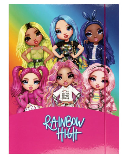 Папка с ластик Rainbow High, Асортимент, Многоцветен