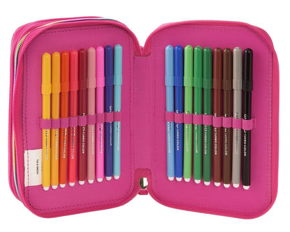 Ученически несесер Rainbow High Dark с 3 ципа и съдържание