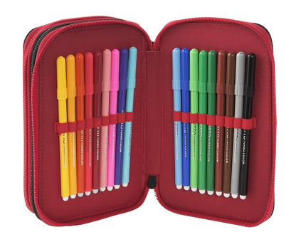 Ученически несесер Ferrari с 3 ципа и съдържание