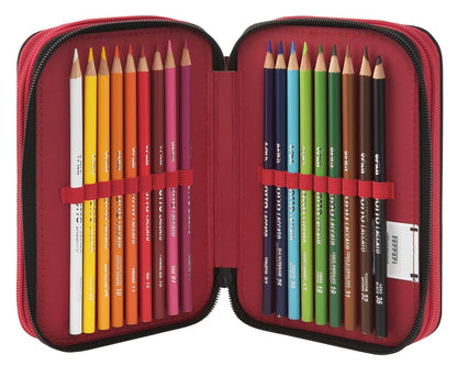 Ученически несесер Ferrari с 3 ципа и съдържание