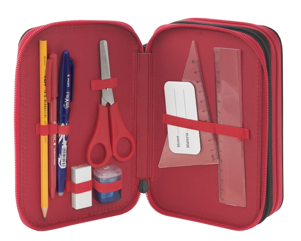 Ученически несесер Ferrari с 3 ципа и съдържание