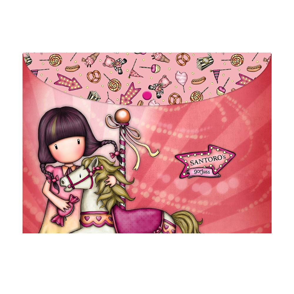 Комплект от 2 броя папки тип джоб A4 Santoro Gorjuss Carousel / First Prize