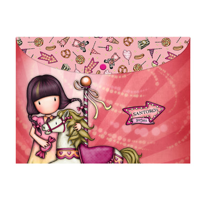 Комплект от 2 броя папки тип джоб A4 Santoro Gorjuss Carousel / First Prize