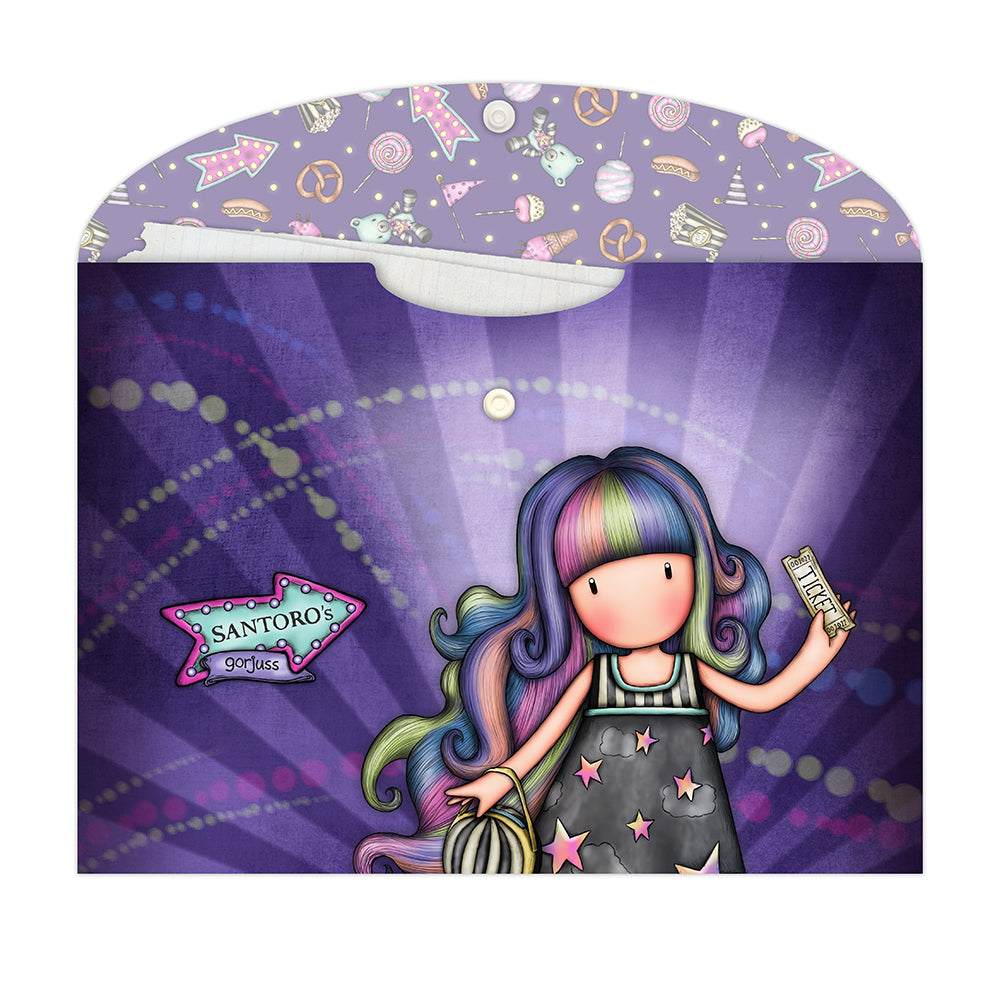 Комплект от 2 броя папки тип джоб A4 Santoro Gorjuss Fireworks / Up and Away