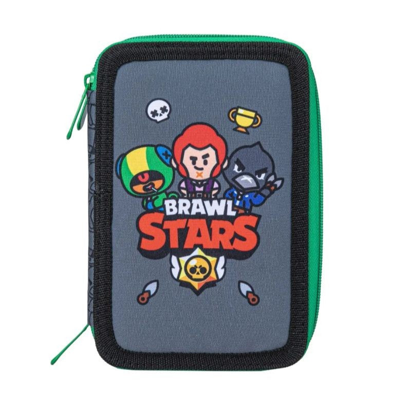 Ученически несесер с три отделения  Brawl Stars Play In The Dark