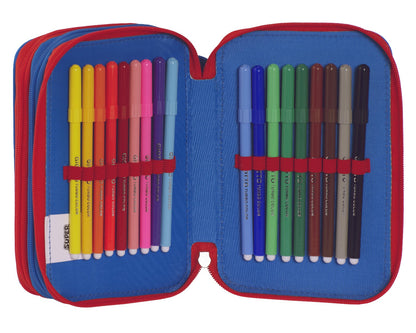 Ученически несесер Super Mario с 3 ципа и съдържание