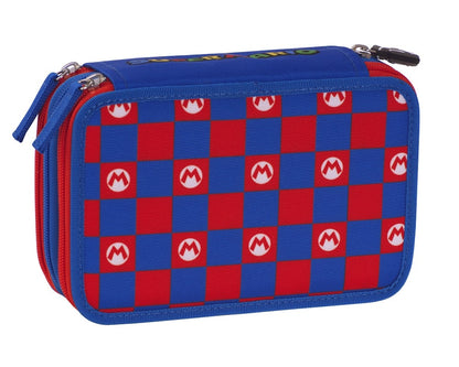 Ученически несесер Super Mario с 3 ципа и съдържание